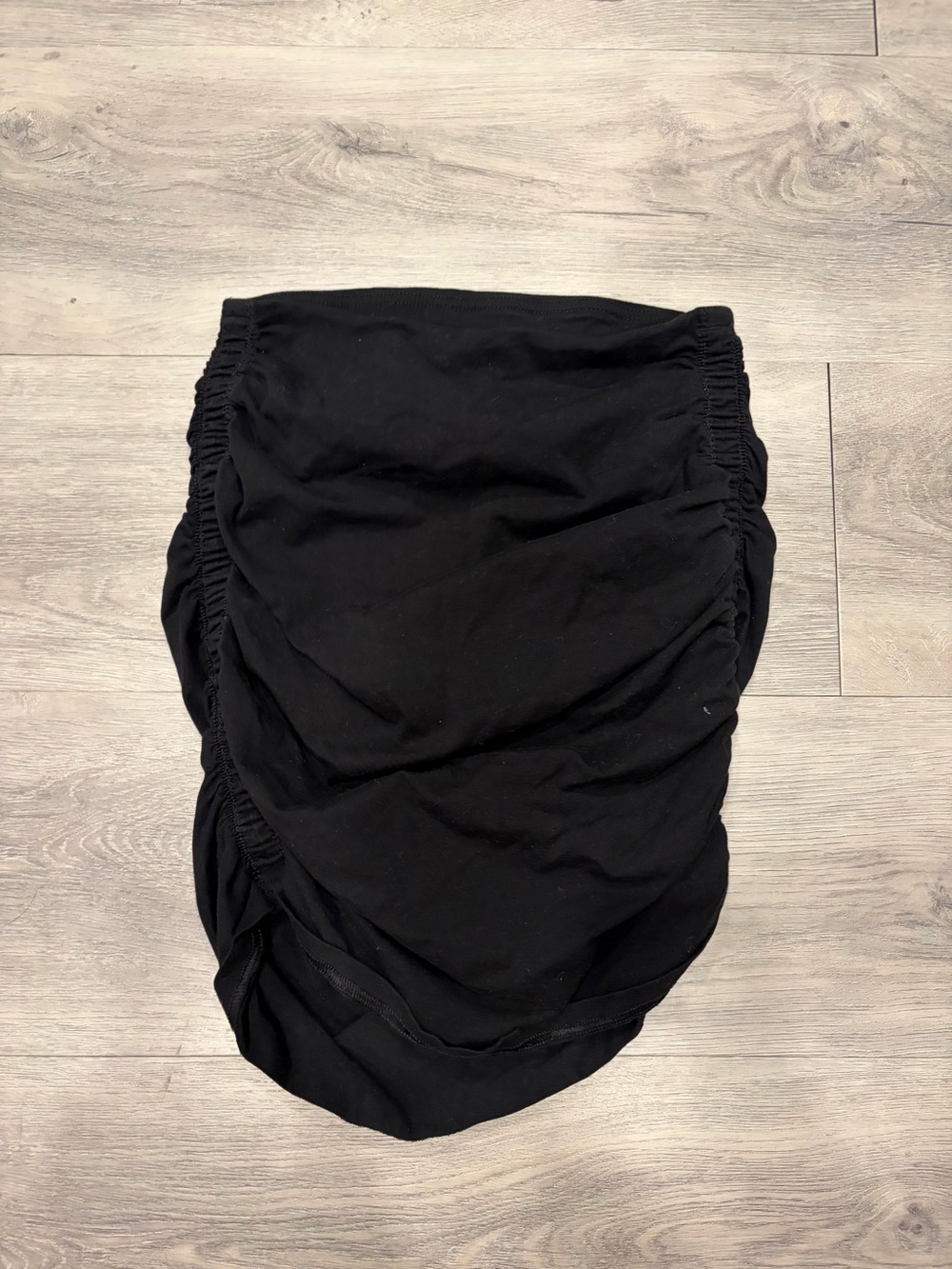 Tna Ruched Mini Skirt in Black Size Small